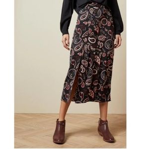 Ted Baker Paisley Midi Skirt 00